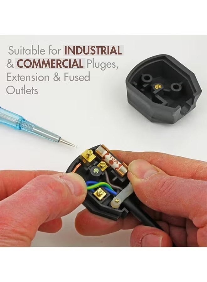 30 Pcs BS1362 Fuse Cartridge, 13 amp - Pack of 30 Pieces.Seamless Riveting BS1362 British Plug Fuse - Image 5
