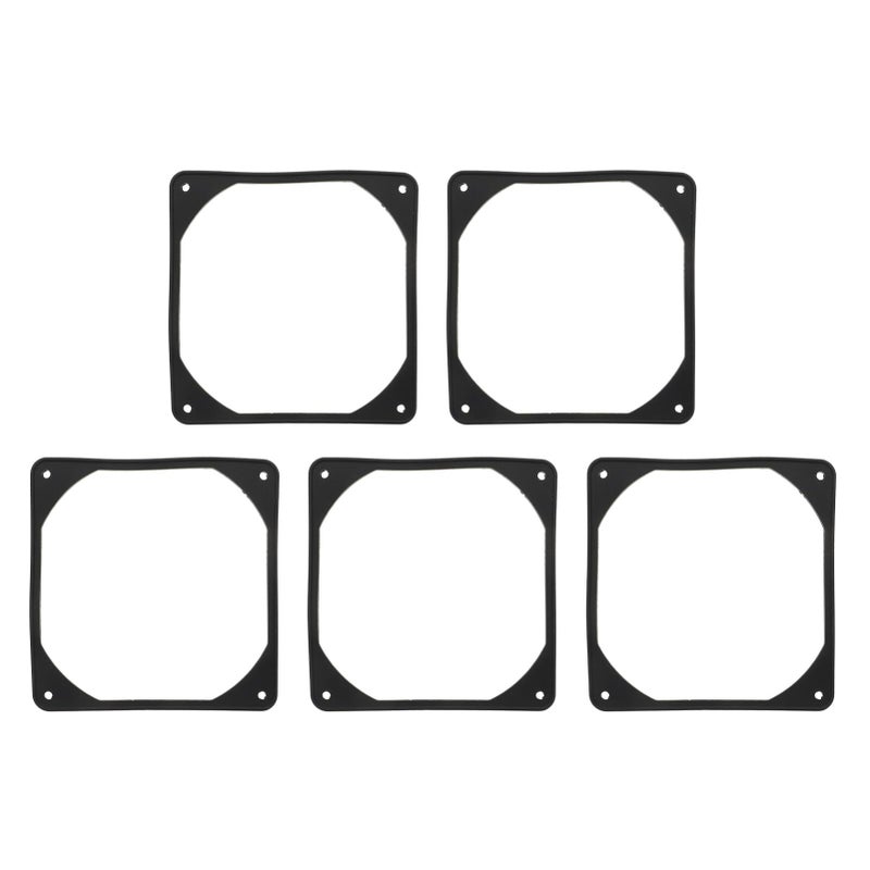 5Pcs Black Computer Fan Gasket Noise Reducing Pads Easy Install High Performance Cooling - Image 2