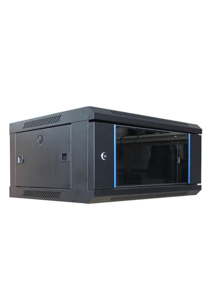 Minipro 4U Wall Mount Server Rack Cabinet – 600×450 mm, Lockable Glass Door, Network Data Enclosure - Image 1