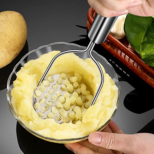 Sopito Potato Masher, Sopito 2 Pack Stainless Steel Integrated Kitchen Tool Food Masher for Potatoes, Vegetables, Berries, Fruits, Baby Food, Avocado - Image 2