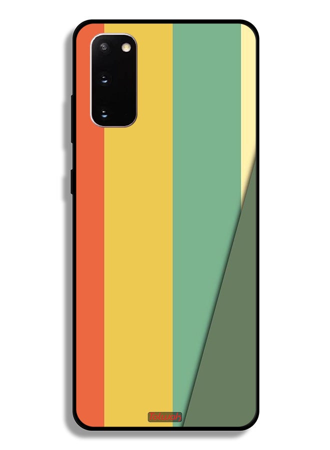 Tolwak Samsung Galaxy S20 Protective Case Cover Simple Pattern - Image 2