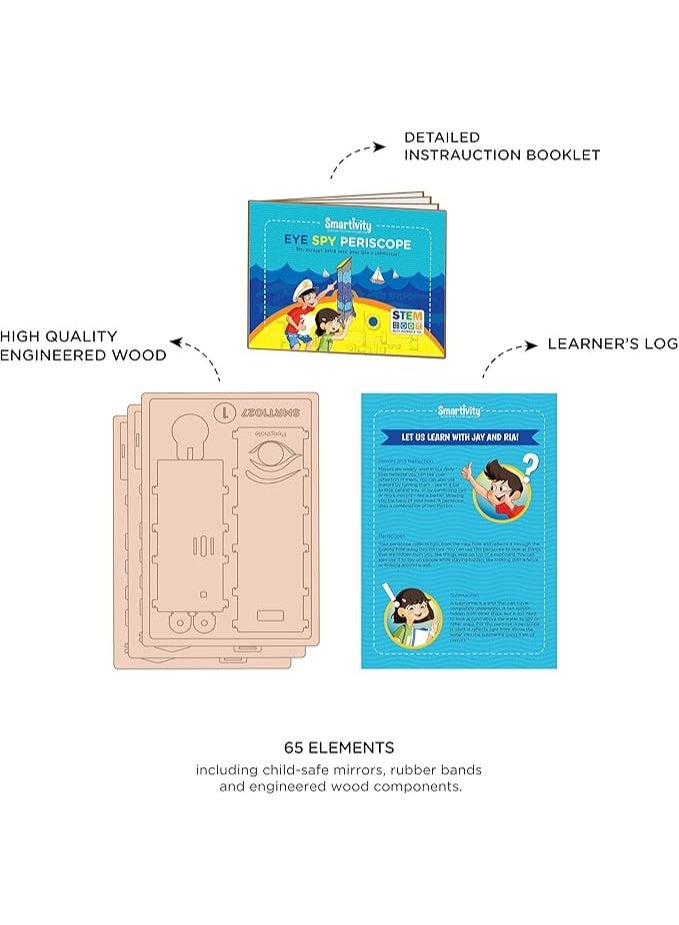 سمارتيفيتي مجموعة ألعاب منظار سمارتيفيتي، أنشطة تعليمية وتفاعلية في مجالات العلوم والتكنولوجيا والهندسة والرياضيات، مناسبة للأطفال من عمر 6 سنوات فما فوق، للجنسين، متعددة الألوان، تتضمن كتيب تعليمات، سجل للمتعلم، وأجزاء المنظار. - Image 5