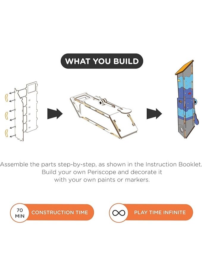 سمارتيفيتي مجموعة ألعاب منظار سمارتيفيتي، أنشطة تعليمية وتفاعلية في مجالات العلوم والتكنولوجيا والهندسة والرياضيات، مناسبة للأطفال من عمر 6 سنوات فما فوق، للجنسين، متعددة الألوان، تتضمن كتيب تعليمات، سجل للمتعلم، وأجزاء المنظار. - Image 3