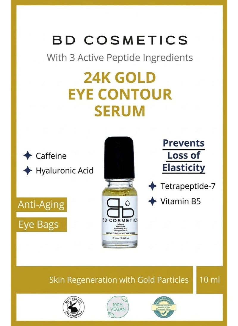 BD Cosmetics 24K Gold Eye Contour Serum 10mL - Image 1