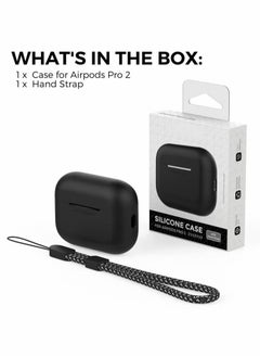 Ahastyle AirPods Pro 2 Case Silicone Protective Cover [Front LED Visible] Compatible with AirPods Pro 2nd Generation (Black)  - Image 3