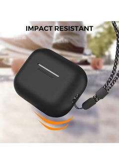 Ahastyle AirPods Pro 2 Case Silicone Protective Cover [Front LED Visible] Compatible with AirPods Pro 2nd Generation (Black)  - Image 5