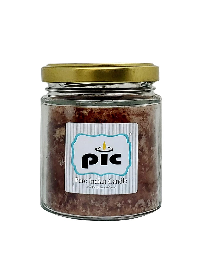 PIC Pure Indian Candle Handmade Southern Pecan Chocolate Fragrance Decorative Brown Salsa Jar (Pack of 1 Pcs.)  - Image 1