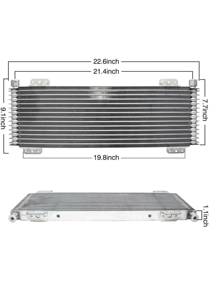 JOUDIYA 40K Transmission Oil Cooler Kit LPD47391, Heavy Duty Low Pressure Drop Trans Cooler with Mounting Hardware, Compatible with 40,000 GVW Max Trucks SUVs & Towing Vehicles - Image 3