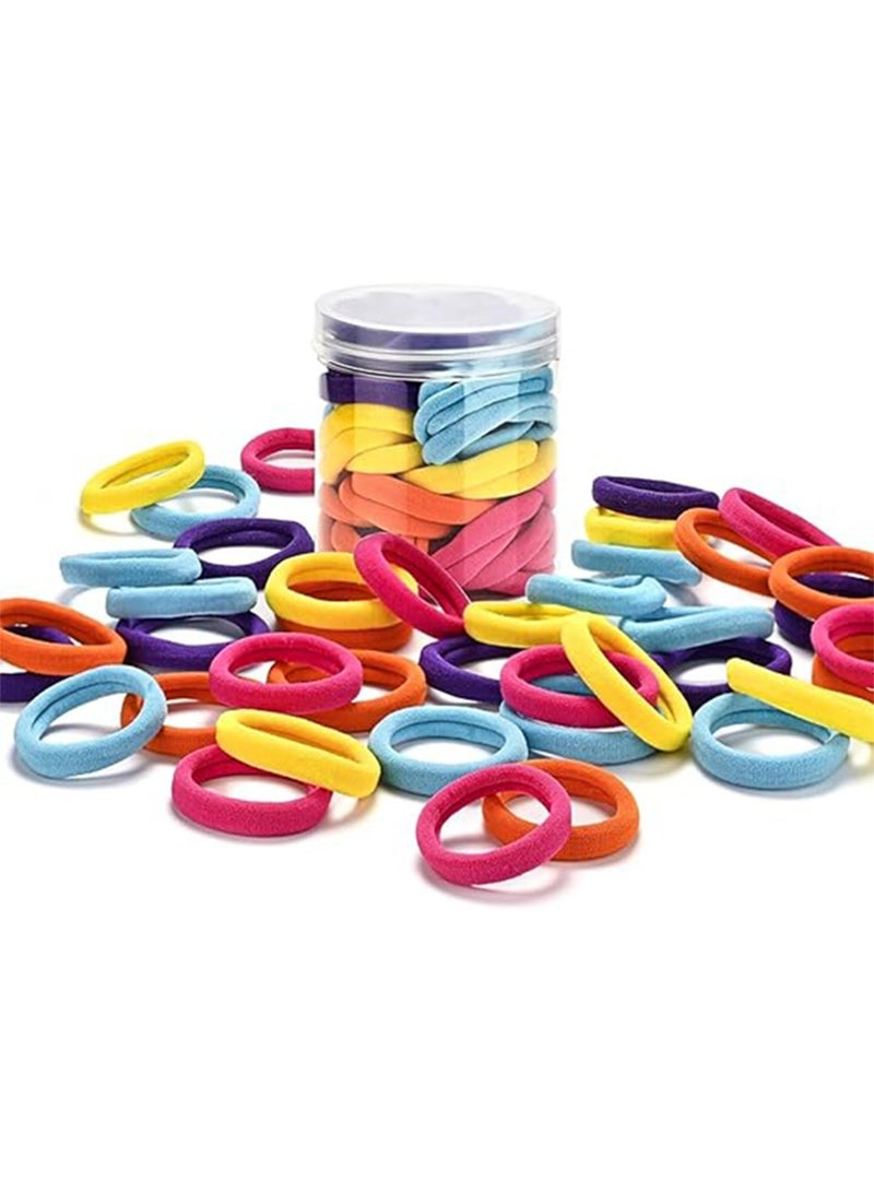 10 PCS Hair Ties, Soft Seamless Hair Bands , Ponytail Holders, Elastic Hair Ties for Women, Men, Girls, No Damage Hair Accessories - Image 2