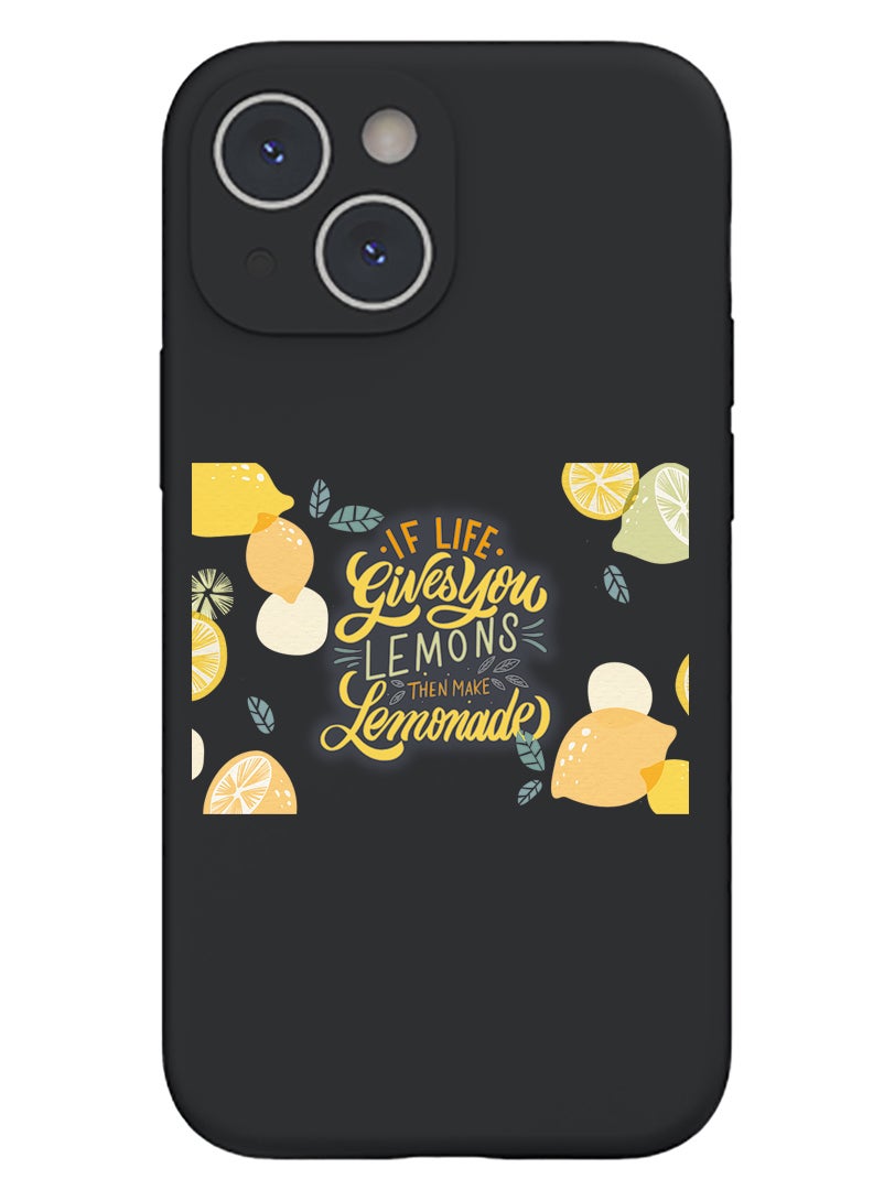 Theodor Protective Slim Fit Case Liquid Silicone Cover with Full Body Protection Anti-Scratch Shockproof Case For iPhone 13 Black  - Women in Style White - Image 1