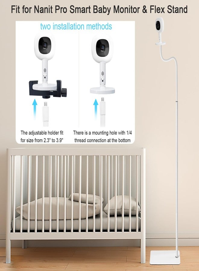 AISVAN Baby Monitor Floor Stand Compatible with Hellobaby ,Infant Optics,Nanit Pro, Owlet Cam/Cam 2 Baby Monitor, Adjustable Height 67",Also fit for Cameras with 1/4 Thread Connection,Universal Camera Stand - Image 3