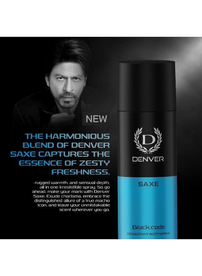 DENVER SAXE Deodorant Premium Body Spray for Men 150ML | Long-Lasting Freshness & Masculine Fragrance | Saxe Deo for Men & Boys - Image 2
