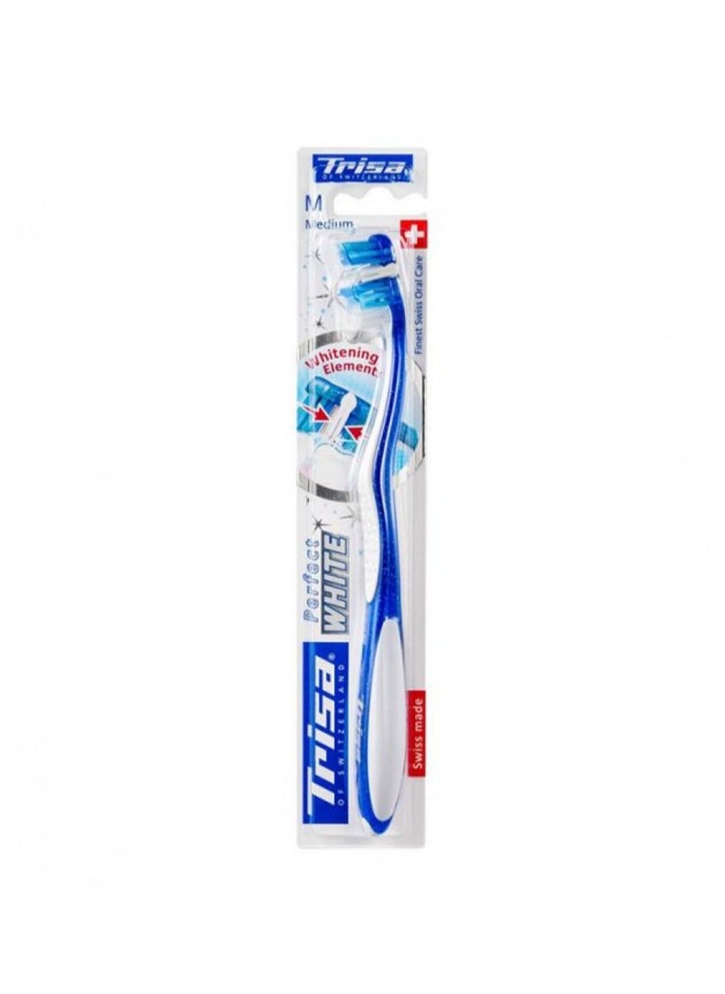TRISA Trisa Perfect White Toothbrush Soft White & Blue 
