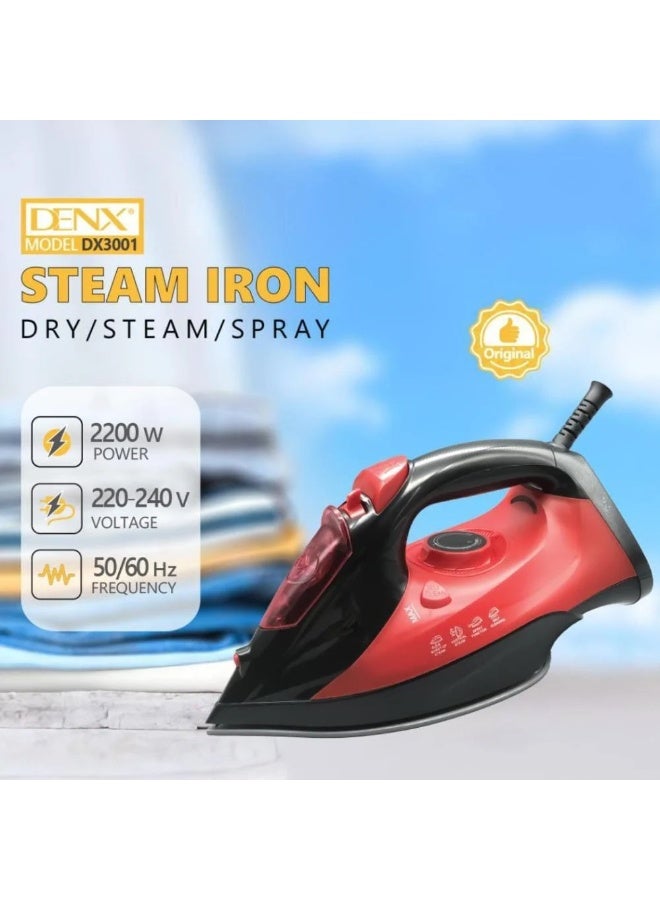 دينكس مكواة بخار DENX DX 3001 بقوة 2200 واط - Image 3