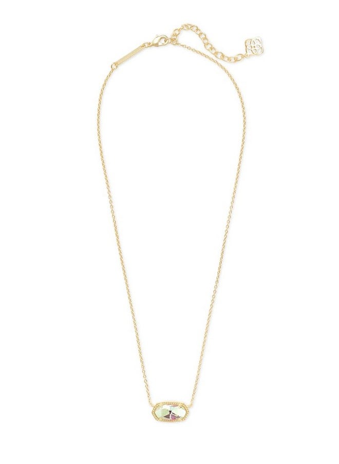 Kendra Scott Kendra Scott Elisa Pendant Necklace for Women, Fashion Jewelry, 14k Gold-Plated, Dichroic Glass  - Image 1
