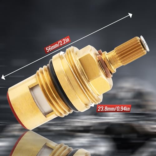 hansengroe Kitchen Faucet Cartridge Replacement Parts for Hansgrohe 94009000, Hot Flow Left Installation Suitable for Shower Valve Cartridge (94009000) - Image 2