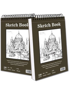 جارلو رسم كتاب ، أعلى دوامة ملزمة رسم المجلس ، 1 حزمة من 100 قطعة ( 68lb / 100gsm ) ، حمض الحرة الفن رسم كتاب للأطفال الفن الرسم والكتابة ورقة الكبار الفنان المبتدئ  - Image 5