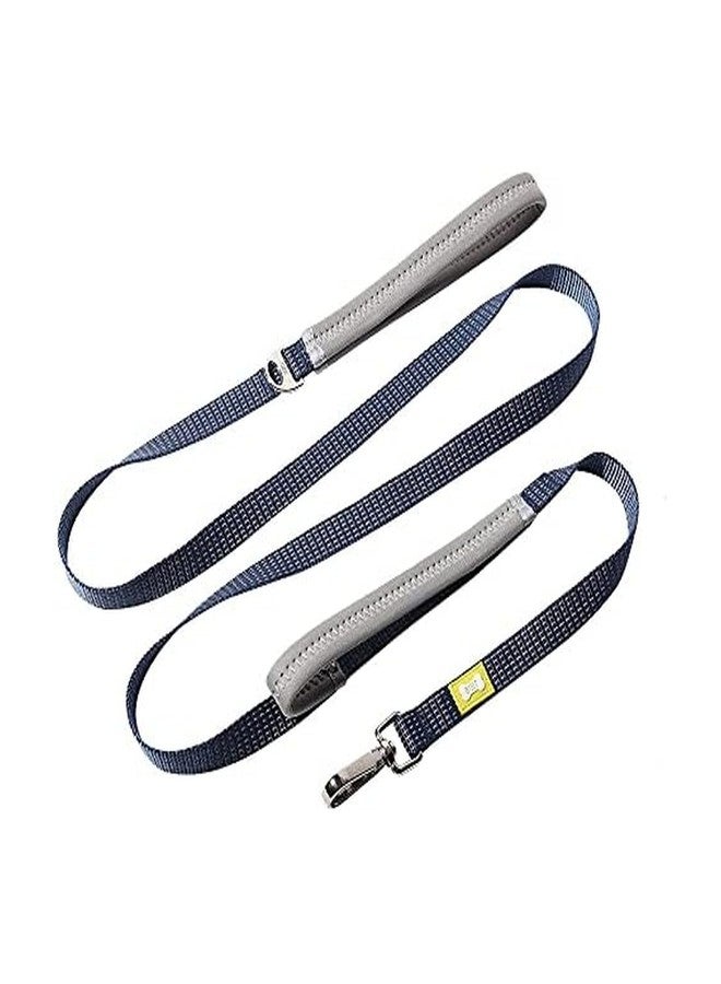 BUILT Dog Leash with Dual Neoprene Padded Handles - 6 ft Medium Dog Walking Leash with D-Ring and Sturdy Chrome Clip for Training and City Walks - Image 1
