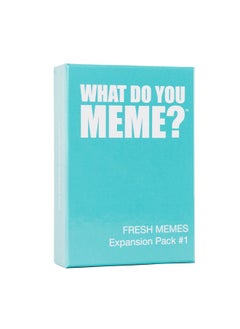 WHAT DO YOU MEME? WHAT DO YOU MEME? Fresh Memes #1 Expansion Pack Designed to be Added to Core Game  - Image 1