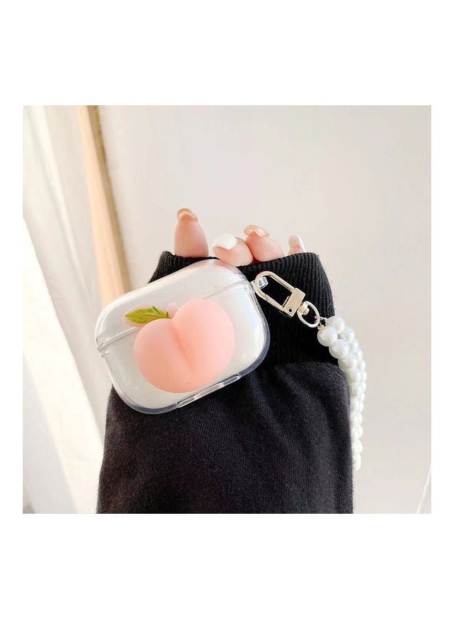 Loquat Protective Case Cover for Apple AirPods Pro Clear/Pink - Image 1