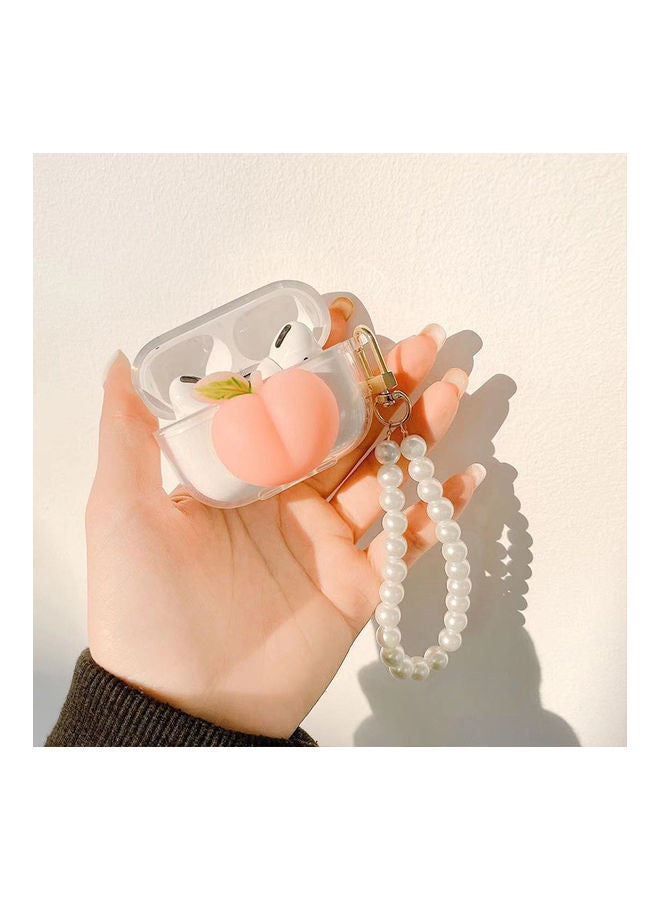 Loquat Protective Case Cover for Apple AirPods Pro Clear/Pink - Image 3