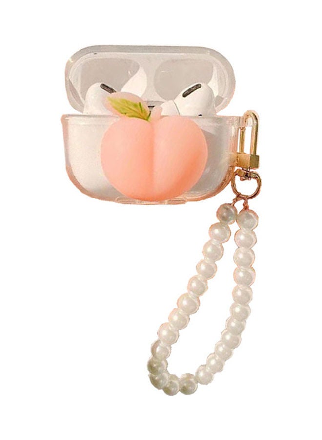 Loquat Protective Case Cover for Apple AirPods Pro Clear/Pink - Image 2