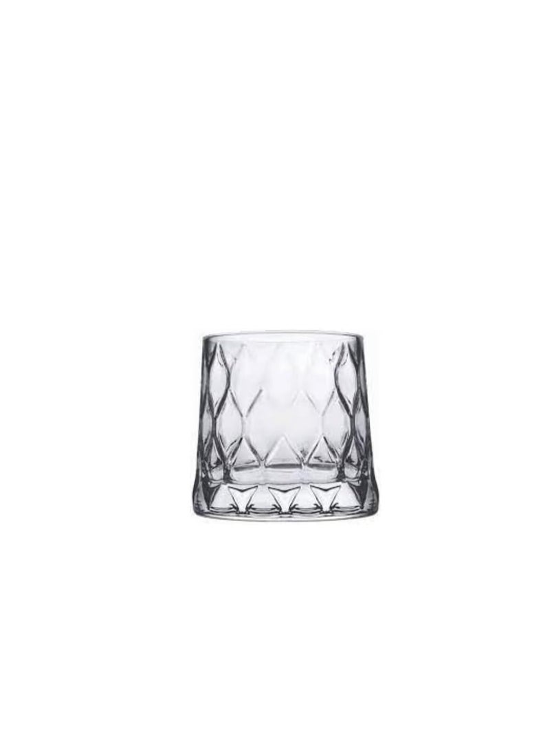 Pasabahce Old Fashion “Leafy” -300ml Set of 4 Cups-Turkey Made Clear - Image 2