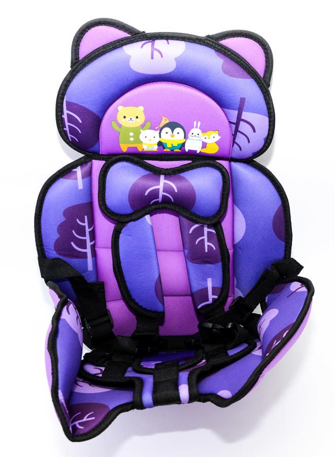 Baby Car Seat - Bear Blue&Purple - Image 1