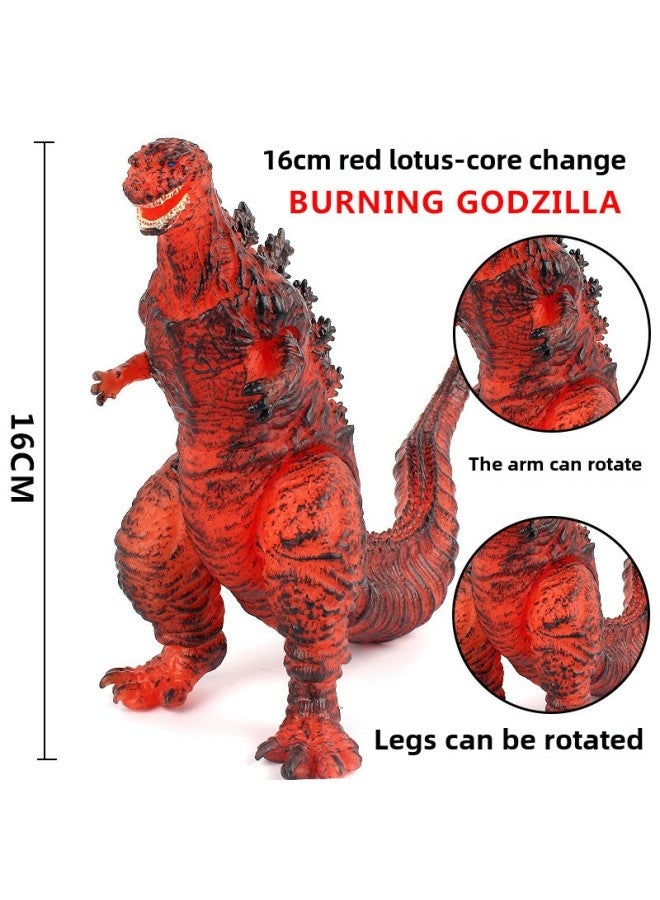Godzilla War King Kong Monster Soft Glue 2023 Godzilla Film Series Soft Glue Quality Price Advantage-Color:Red Lotus Godzilla-core Change  - Image 1
