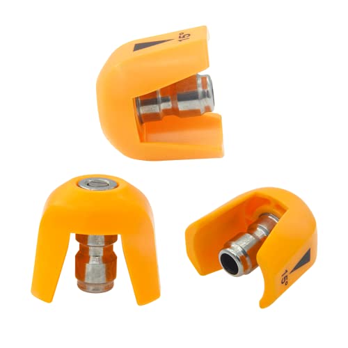 KIBBEH 5 Pack Quick Connect Pressure Washer Nozzle Tips,Quick Connect Spray Tip Set(0°, 15°, 25°, 40°, Soap),Compatible with Sun Joe SPX 3000 Series & Universal Pressure Washers - Image 5