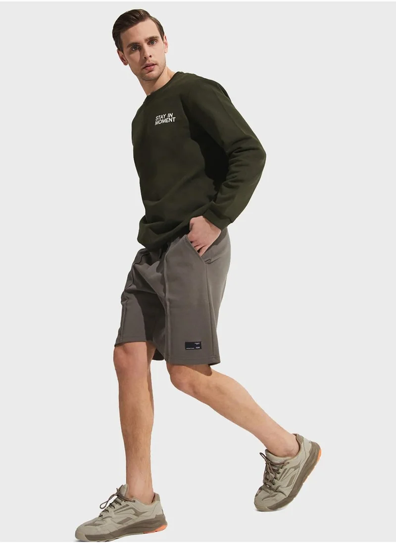 جون Essential Ribbed Seam Shorts