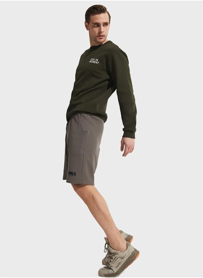 جون Essential Ribbed Seam Shorts