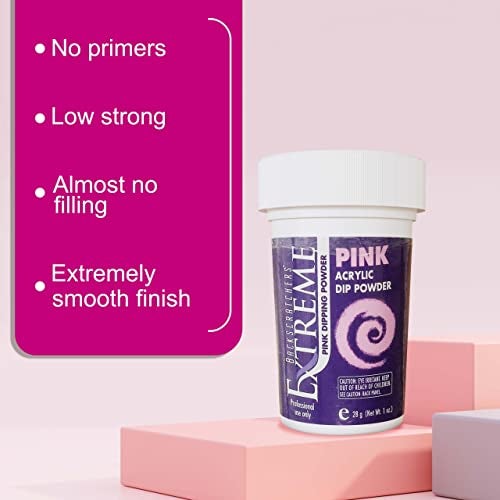 Backscratchers Extreme Acrylic Dip Powder - Salon Nail Dipping Powder System - Long Lasting Quick Dry Nail Color - Pink - Image 4