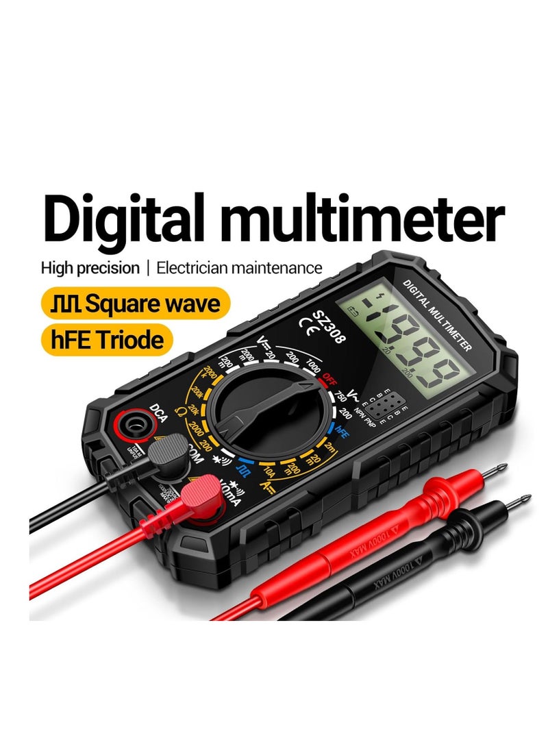 Generic - Multimeter For Resistance Test, 1999 Counts Tester Indication, for Televisions, Refrigerators, Air Conditioners Electronic Device, Various Parameters Like Current, Resistance(Red) - Image 1