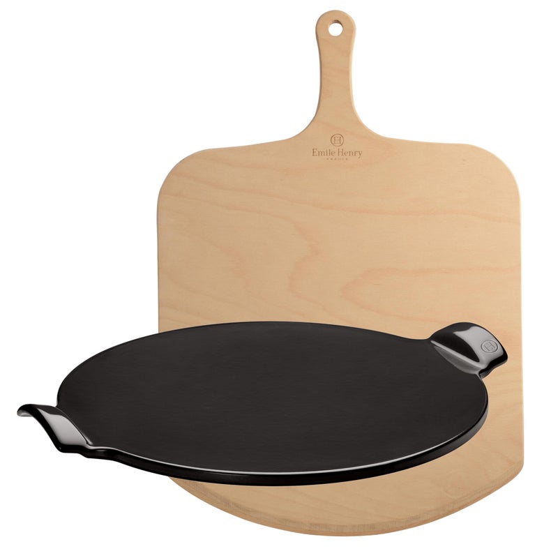 Emile Henry Emile Henry 2Piece Pizza Set  Charcoal 
