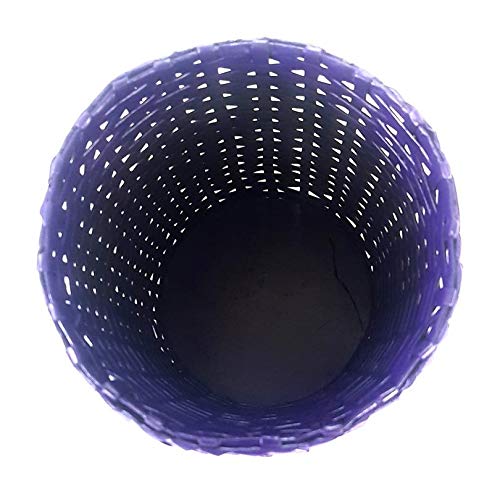 Sonas Creation Paperus Mauve Opentop Dustbin Waste Basket Indoor Planter Paper Bin Storage Basket Trash Can Small Size 5 Liter 8 inch Tall Eco Friendly Handmade of Paper Ropes - Image 5