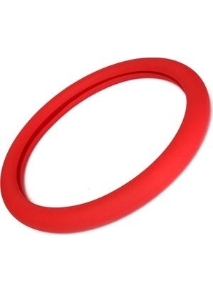 Techmaster Vehicle Car Colorful Steering Wheel Silicone Cover Anti-Slip Red  - Image 1
