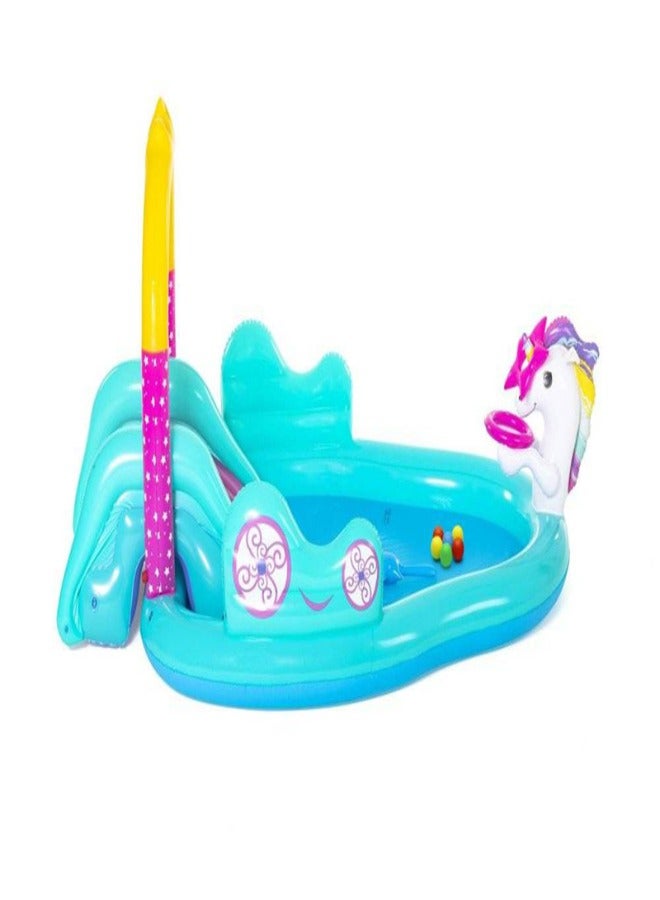 Bestway Magical Unicorn Carriage Play Center 2.74Mx1.98Mx1.37M 26-53097 - Image 2