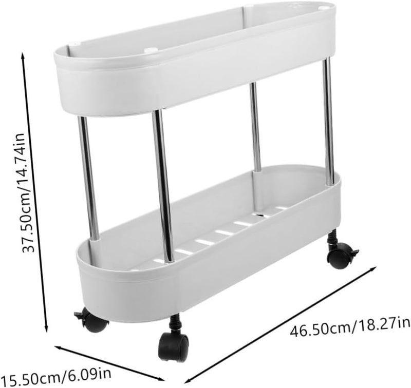 Nationwide delivery MAGICLULU Beauty Salon Double Layer Rolling Storage Cart Movable Trolley Rack Wheels for Kitchen and Bathroom Sturdy Plastic Organizer for Home and Salon Use Multiple options Spec upgraded improved quality Light sturdy raw material Precision made Trendy widespread design Practical experience crafted Simple multi-color universal build Budget friendly premium quality Multi-price design picks Full village delivery cover Dust tight seal Secure equipped warehouse Climate adapted delivery plan Widely used design Wide daily application Worldwide simple practical design All-scene compatible build Global assorted color picks Transparent body Pre-sale confirmed stock Practical design alternatives Flexible anti-break Regulated warehouse storage Transit damage minimized design - Image 2