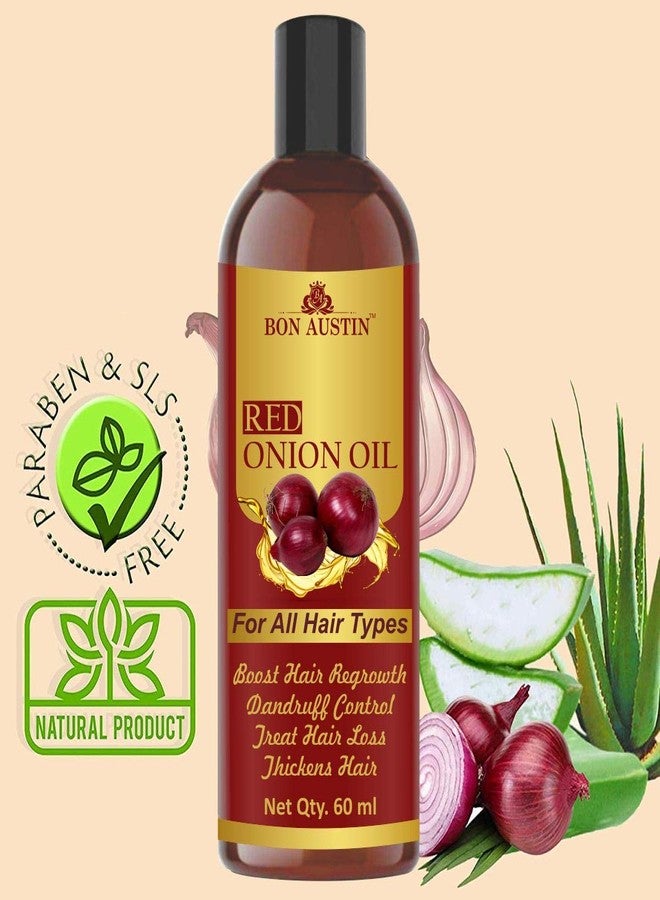 Bon Austin Red Onion oil Combo pack of 2 bottles of 60 ml(120 ml) - Image 5