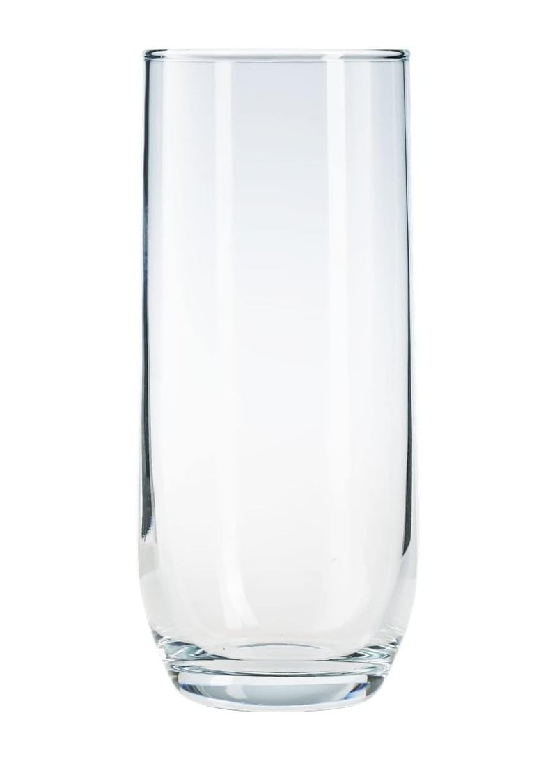LAV 6 Pieces Sude Long Drink Tumbler Set 315 Ml - Clear - Image 1