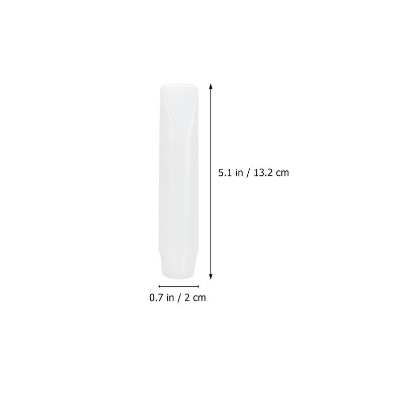 4PCS 50ML Empty White Plastic Portable Squeeze Bottles Refillable Cosmetics Soft Tube Container Storage with Flip Cap for Facial Cleaner Shampoo Shower Gel Lotion Hand Cream - Image 2