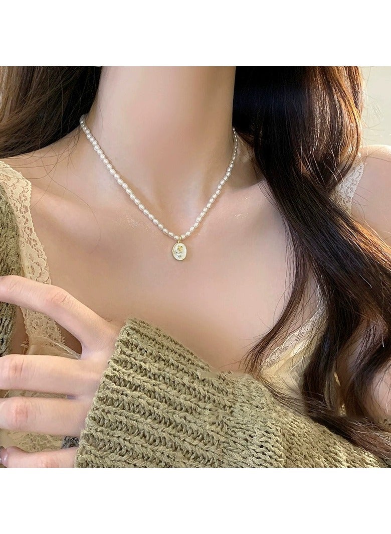 Goolsky French Vintage Pearl Necklace – Elegant Statement Choker for Women | High-End Small Boutique Design  - Image 1