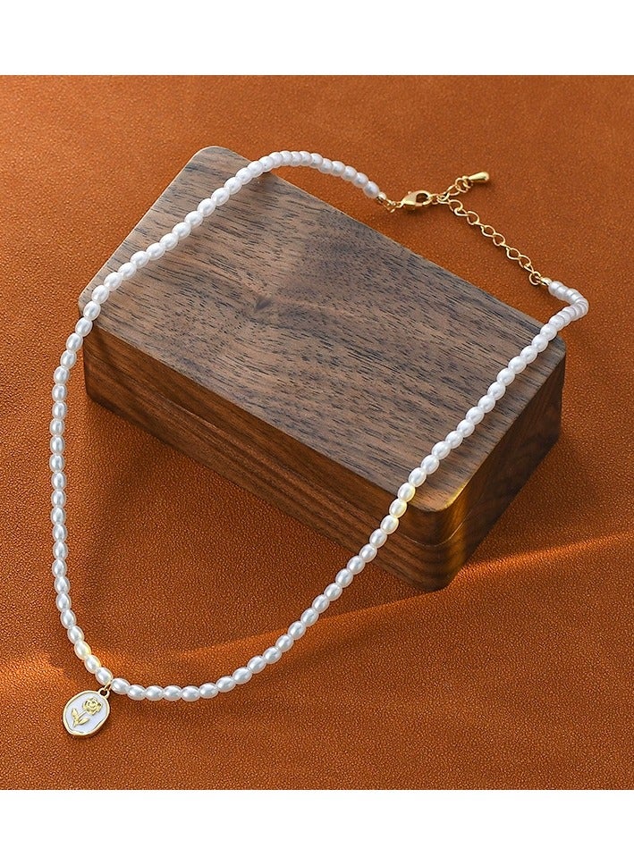Goolsky French Vintage Pearl Necklace – Elegant Statement Choker for Women | High-End Small Boutique Design  - Image 3