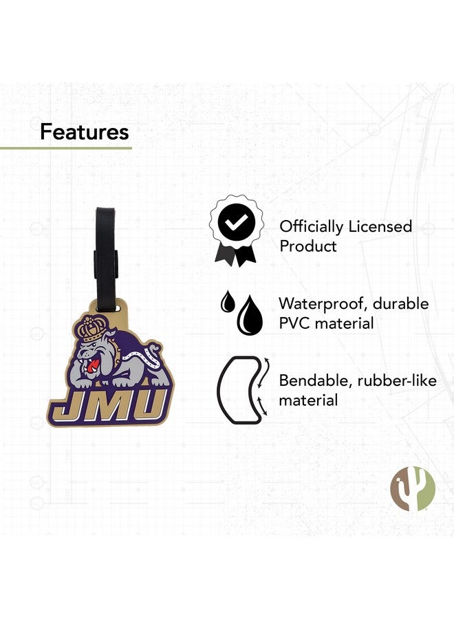 Desert Cactus Desert Cactus James Madison University Dukes JMU Luggage Tag Bag (PVC - Design A)  - Image 4