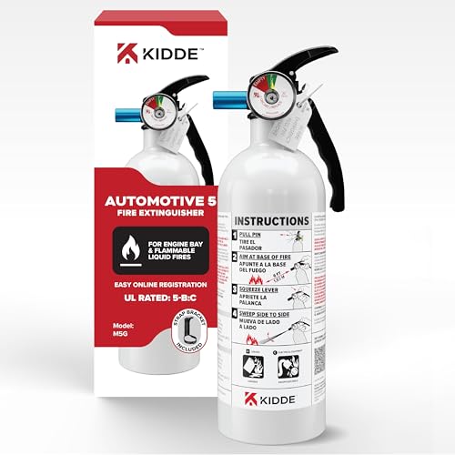 Kidde Fire Extinguisher for Vehicles, Cars, Trucks, Single-Use 5BC - Image 1