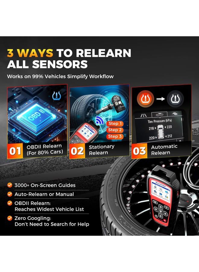 Autel Maxitpms Ts508Wf Tpms Tool, 2026 Enhanced Wi-Fi Ver. Of Ts508 Ts501 Pro Ts408S Ts601, Mx-Sensor Progamming Diagnosis/Reset Relearn Read/Clear Dtcs - Image 5