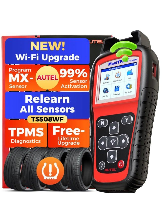 Autel Maxitpms Ts508Wf Tpms Tool, 2026 Enhanced Wi-Fi Ver. Of Ts508 Ts501 Pro Ts408S Ts601, Mx-Sensor Progamming Diagnosis/Reset Relearn Read/Clear Dtcs - Image 1