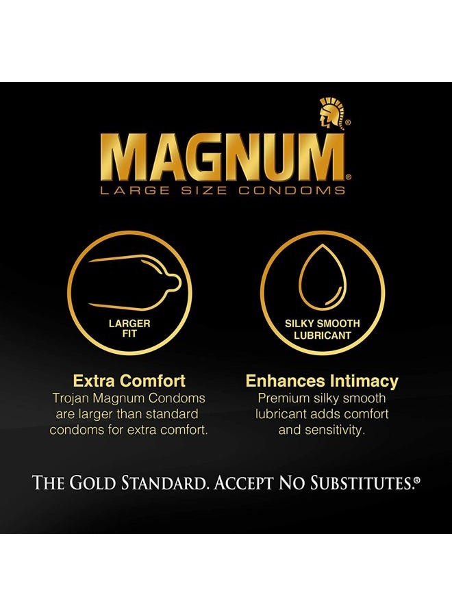 Trojan Magnum XL Lubricated: 36-Pack of Condoms - Image 2