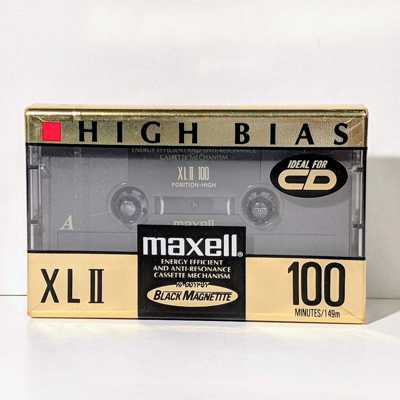 Maxell شريط كاسيت صوتي فارغ ماكسيل هاي بايس XLII 100 دقيقة (100 دقيقة) - Image 1